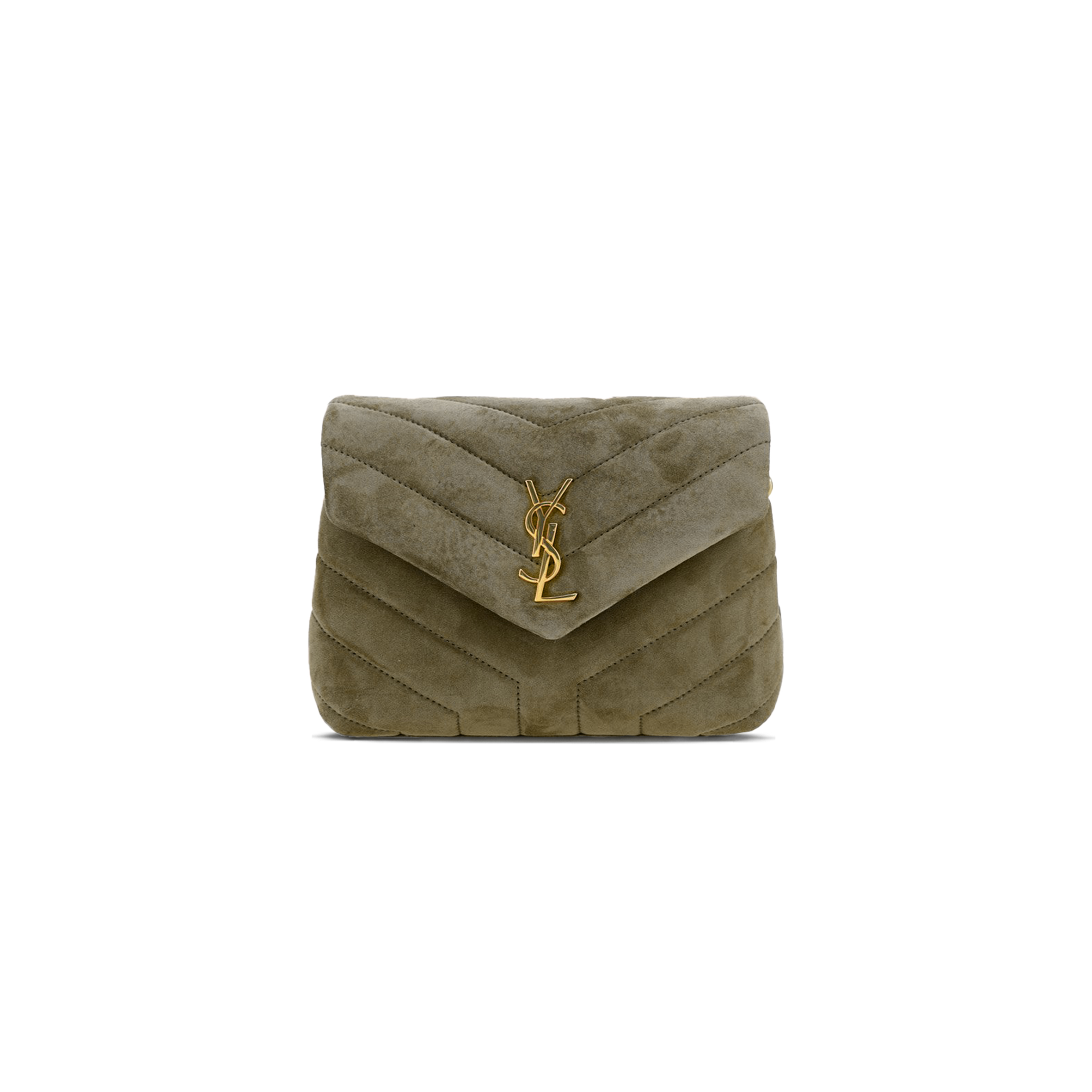 YSL TOY LOULOU SHOULDER BAG IN SUEDE 6784011U8273206 (20*14*7cm)